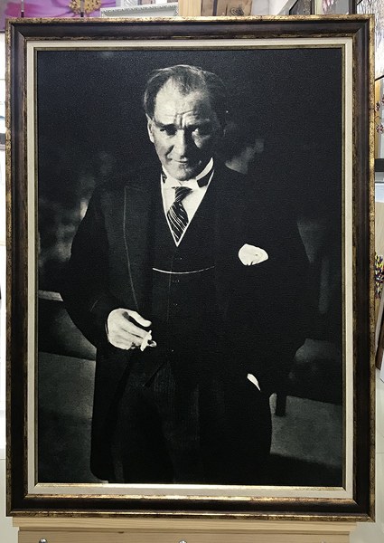 Çerçeveli Mustafa Kemal ATATÜRK Kanvas Tablo